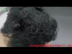 Низкий сжатый твердый полиэстер Стрипельный волокно PSF 8.89D × 65 мм Серое искусственное PSF