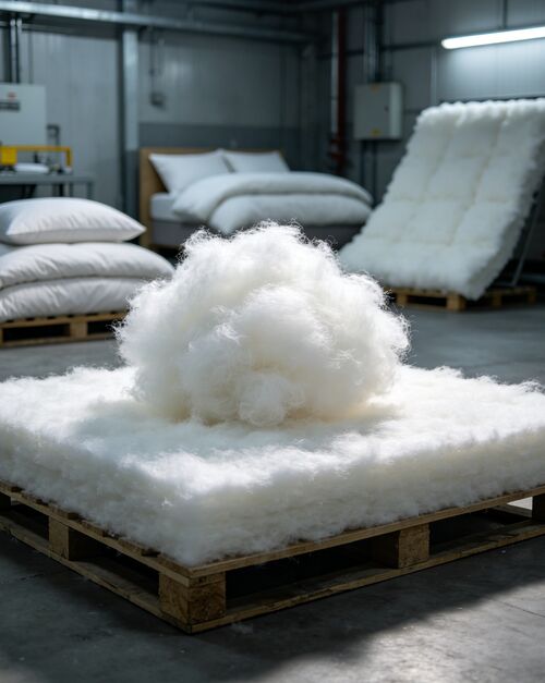 Последние новости компании о Полые полиэфирные стейпл-волокна против низкоплавленных полиэфирных волокон: преимущества смешивания, применение и руководство по производству