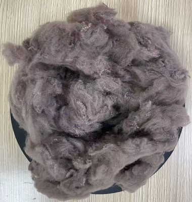 Хорошая цена. Половино тусклый блестящий переработанный полиэстер стейпл волокно 5D 32 мм верблюд онлайн