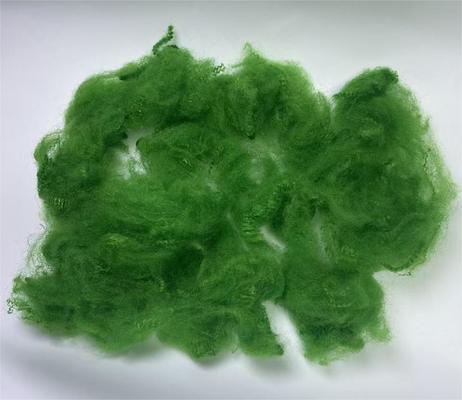 Хорошая цена. Recycled Polyester Staple Fiber 4.5D 51mm Green with 0.4-0.5% Moisture Regain and Excellent UV Resistance онлайн