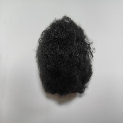 Хорошая цена. Устойчивый к влаге переработанный полиэстерный staple fiber 1.4D 38mm черный с лучшим скребком онлайн