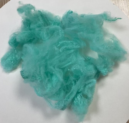 Хорошая цена. OEKO-TEX Certified Recycled Polyester Fiber 2.5D 51mm Aqua онлайн