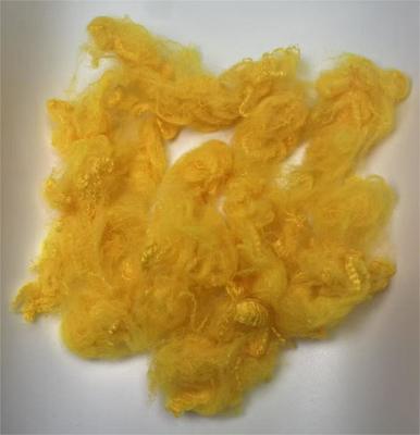 Хорошая цена. Golden Yellow Highly Durable UV Protection Recycled Polyester Staple Fiber 2.5D 51mm for Versatile Applications онлайн